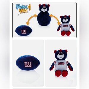 New York Giants Reverse-A-Pal Plush Toy-NFL Stuffed Mascot and Football